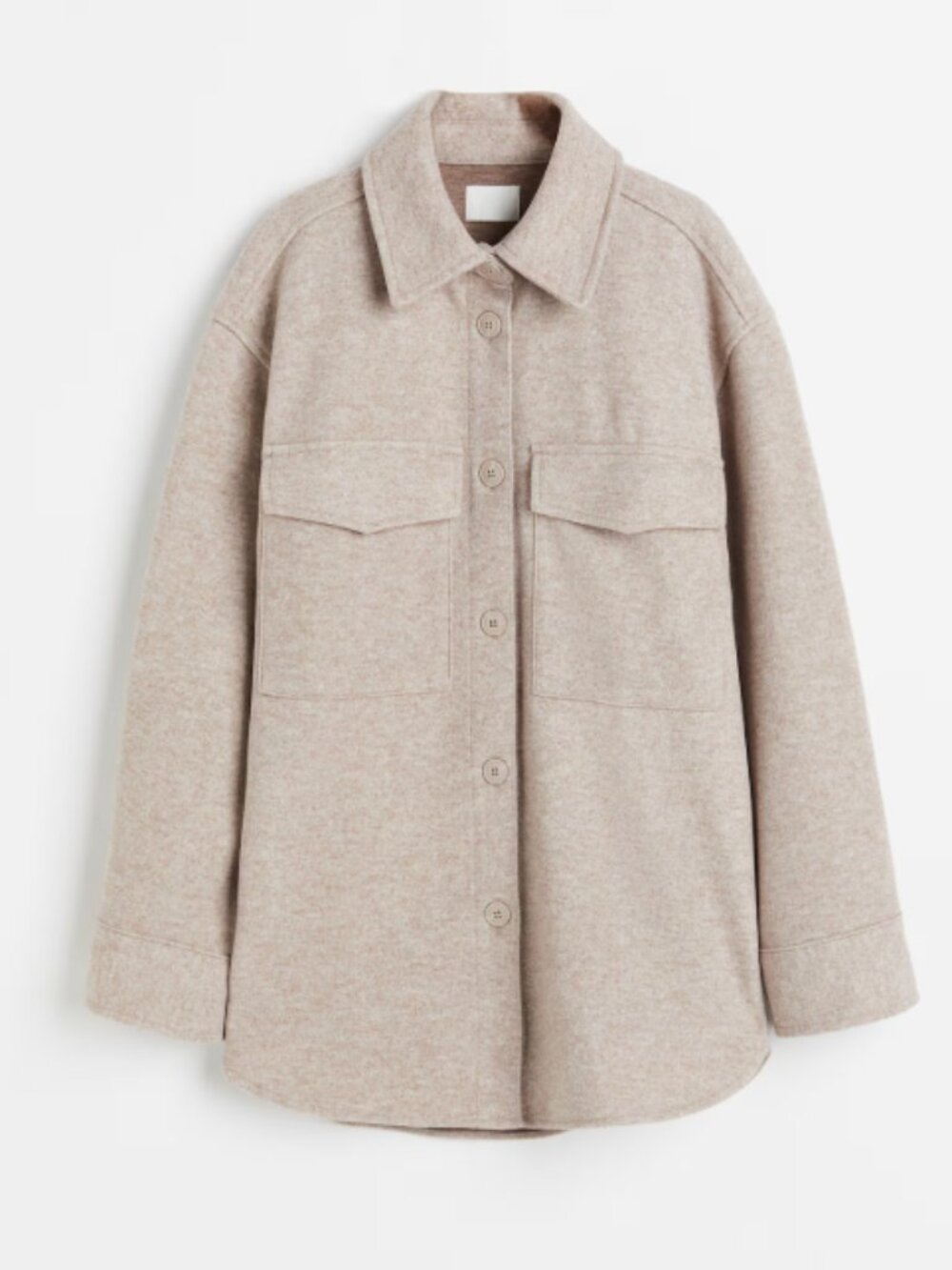 H&M Oversized Wool Blend Shacket (Size XS)